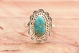 Genuine Sonoran Turquoise Sterling Silver Ring